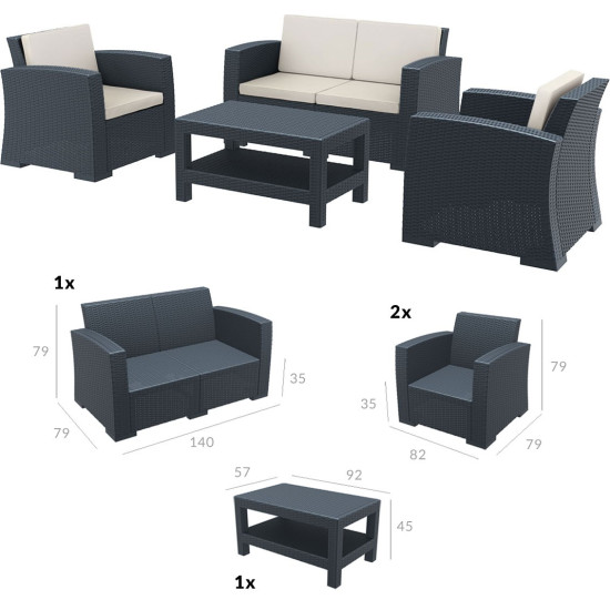 835 MONACO LOUNGE SET