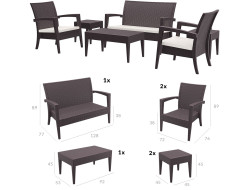 840 MIAMI LOUNGE SET