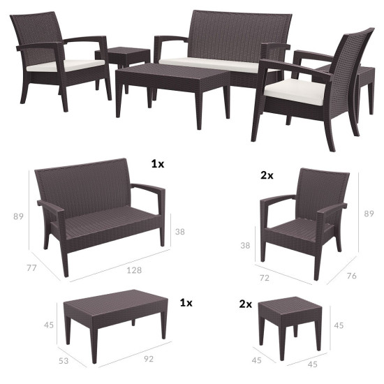 840 MIAMI LOUNGE SET