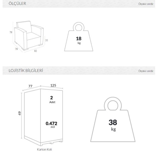 831 MONACO TEKLİ KOLTUK